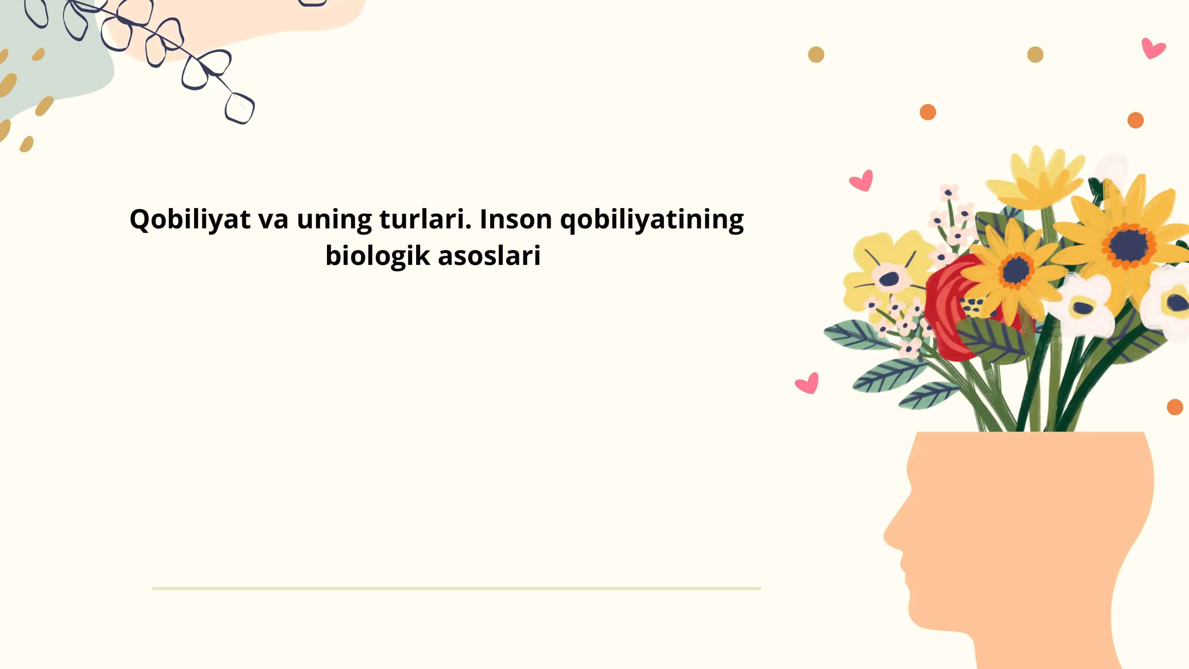 Qobiliyat va uning turlari 1