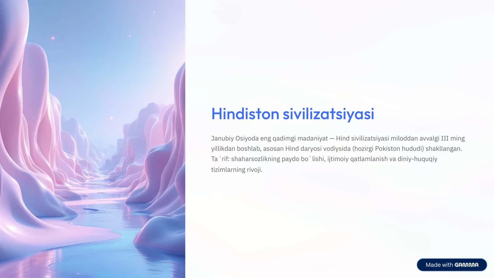 Hindiston sivilizatsiyasi 1