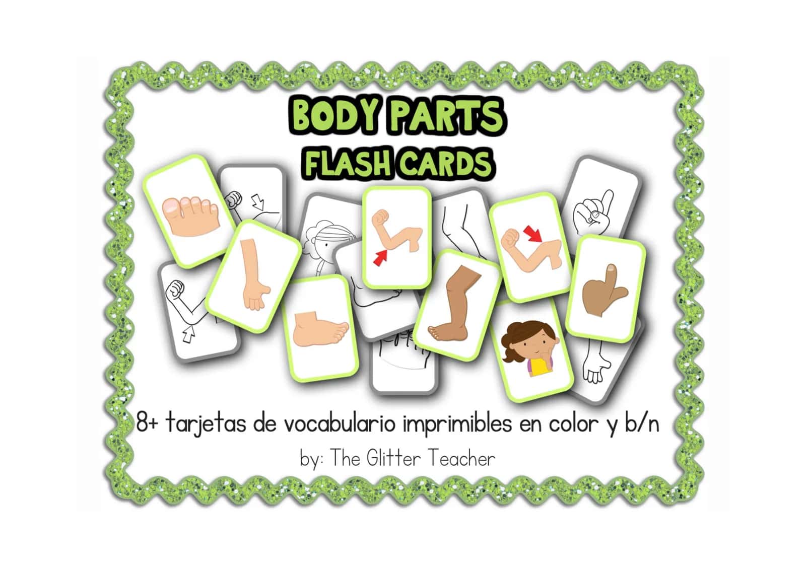 BODY PARTS FLASH CARDS 1