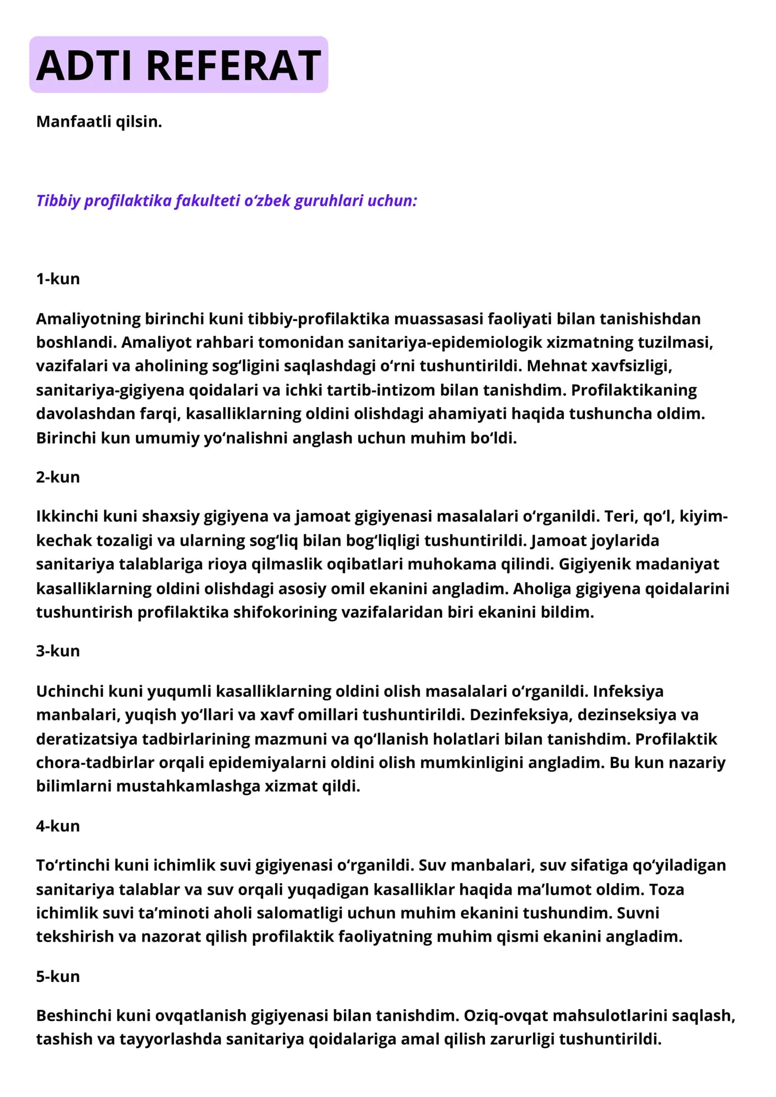 Tibbiy profilaktika fakulteti 1