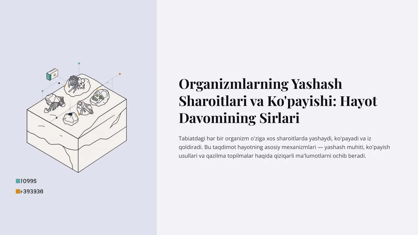 Organizmlarning Yashash Sharoitlari va Ko'payishi 1