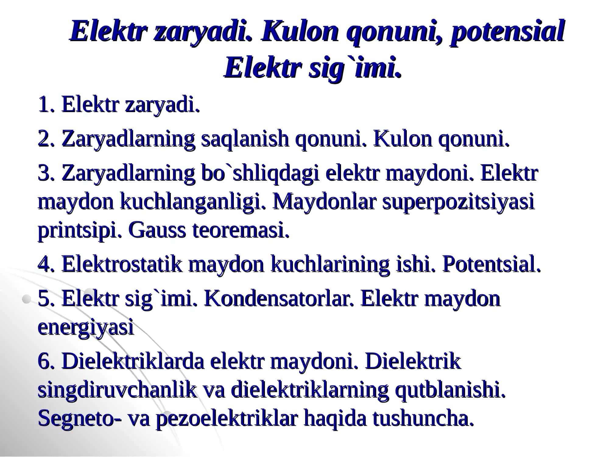 Elеktr zaryadi 1