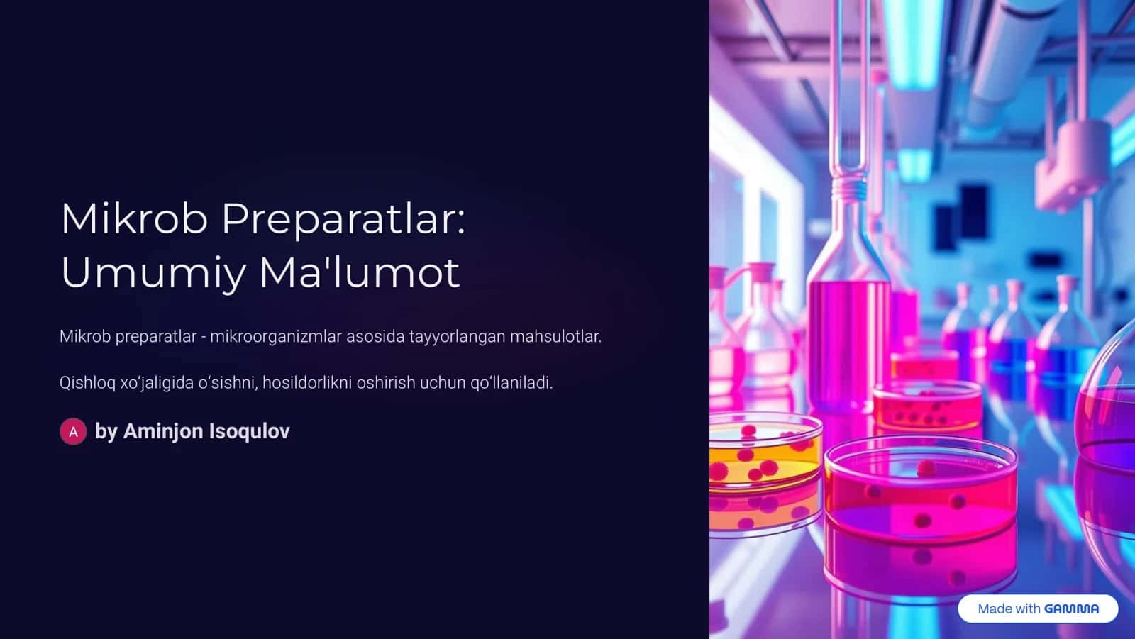 Mikrob Preparatlar 1
