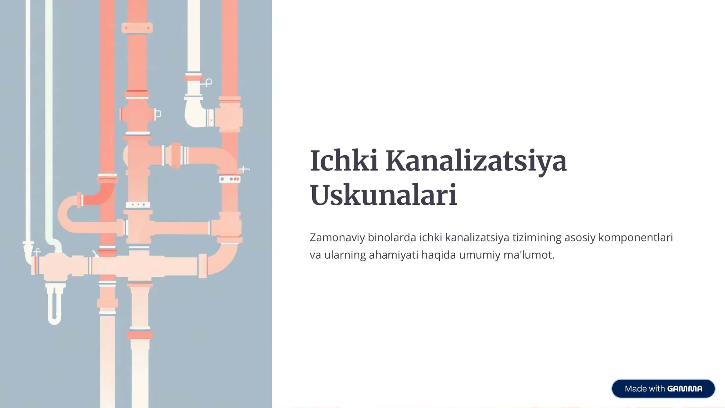 ichki kanalizatsiya uskunalari 1