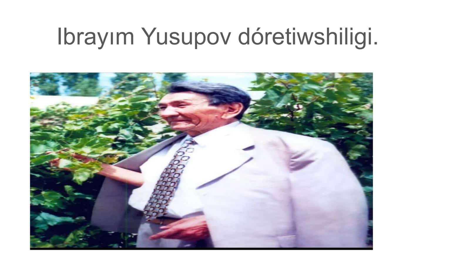 Ibrayım Yusupov döretiwshiligi 1