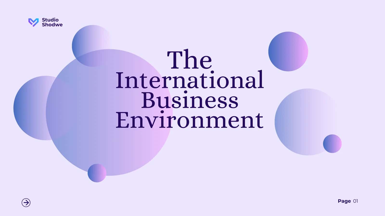International Business Environment Studio 1