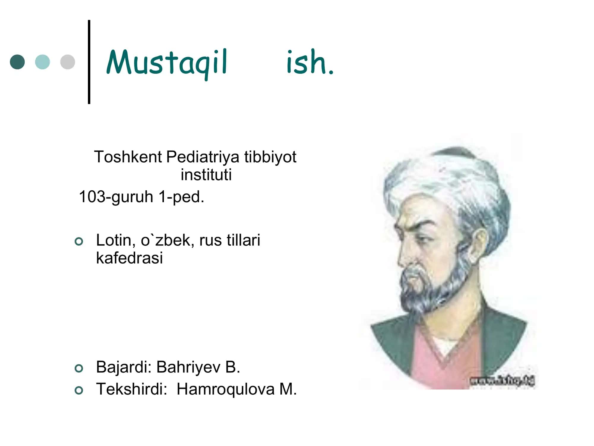 Abu Ali Ibn Sino - tabobat ilmining sultoni 1