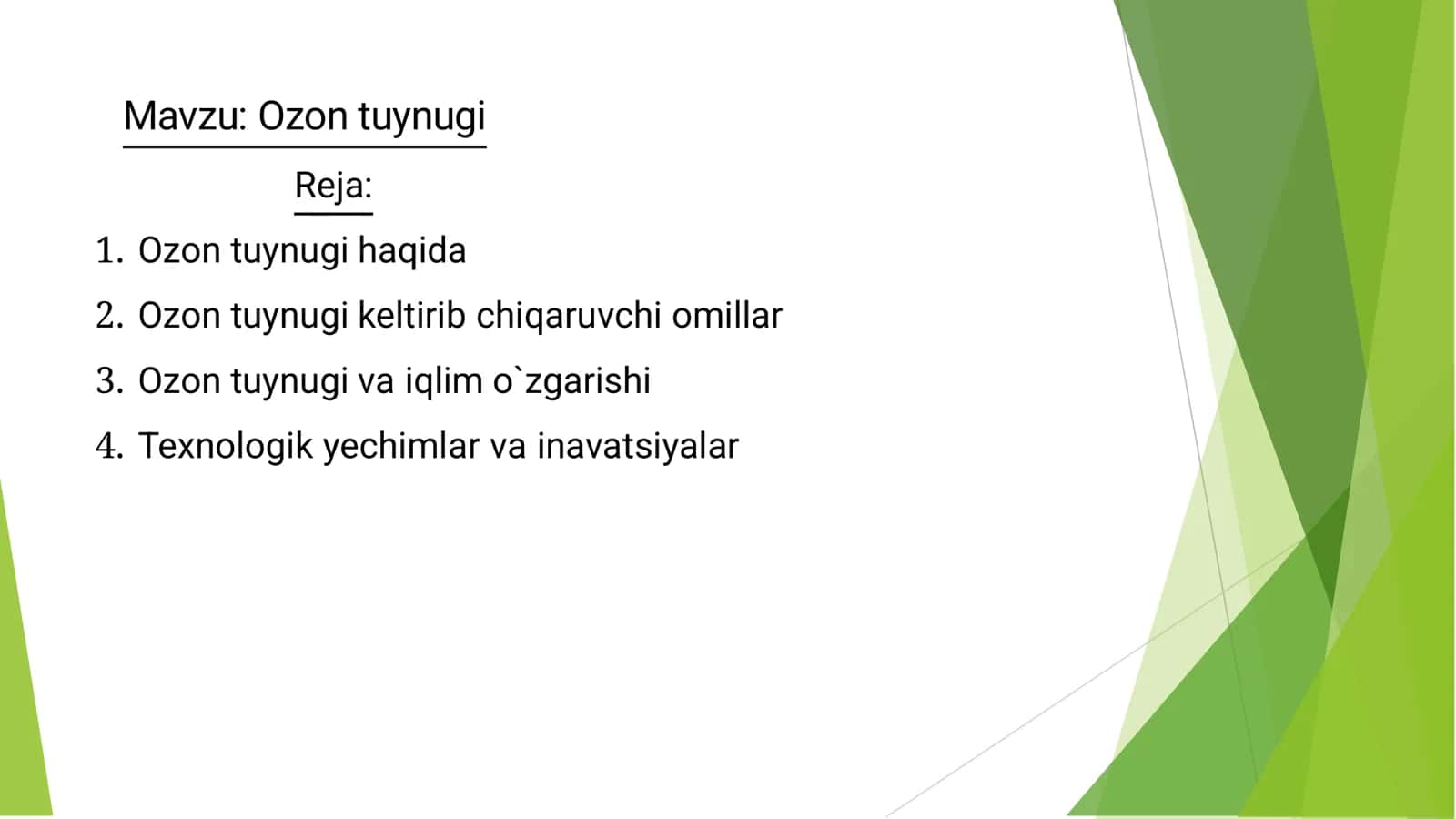Ozon tuynugi 1