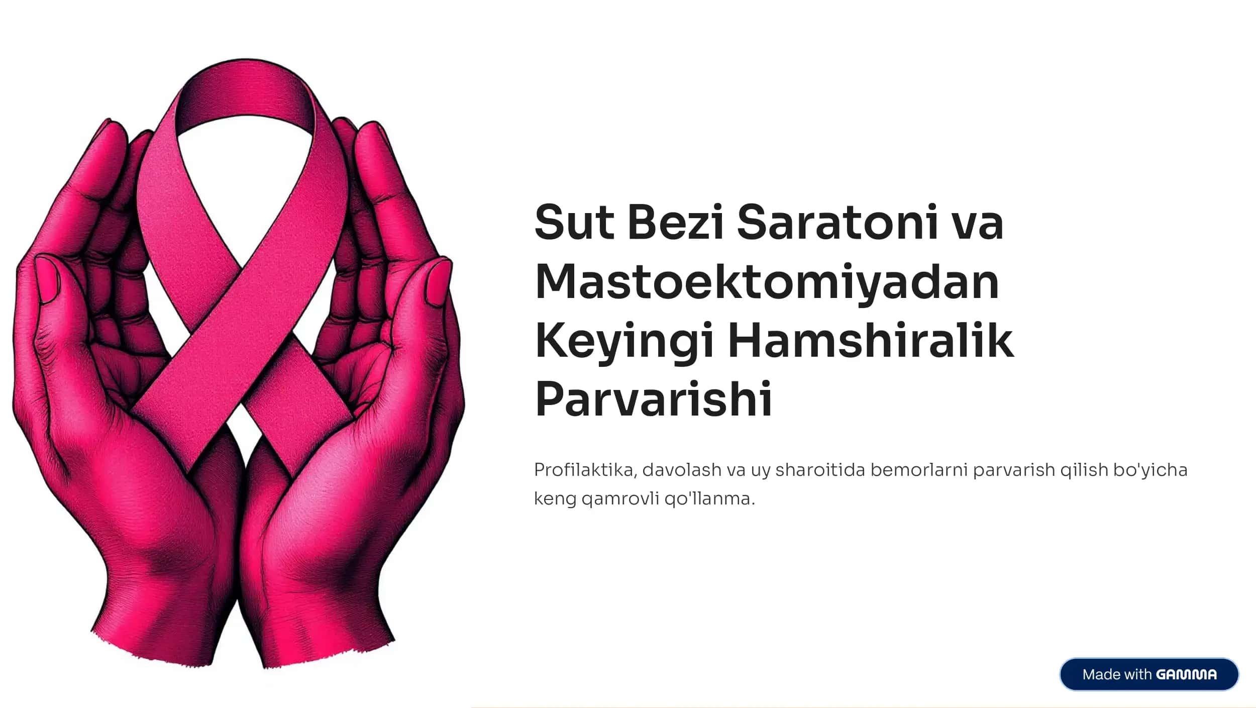 Sut Bezi Saratoni va Mastoektomiyadan Keyingi Hamshiralik Parvarishi 1