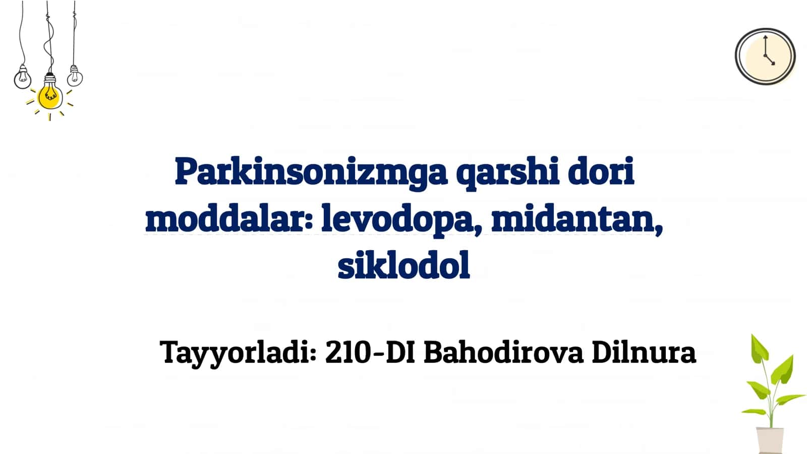 Parkinsonizmga qarshi dori 1