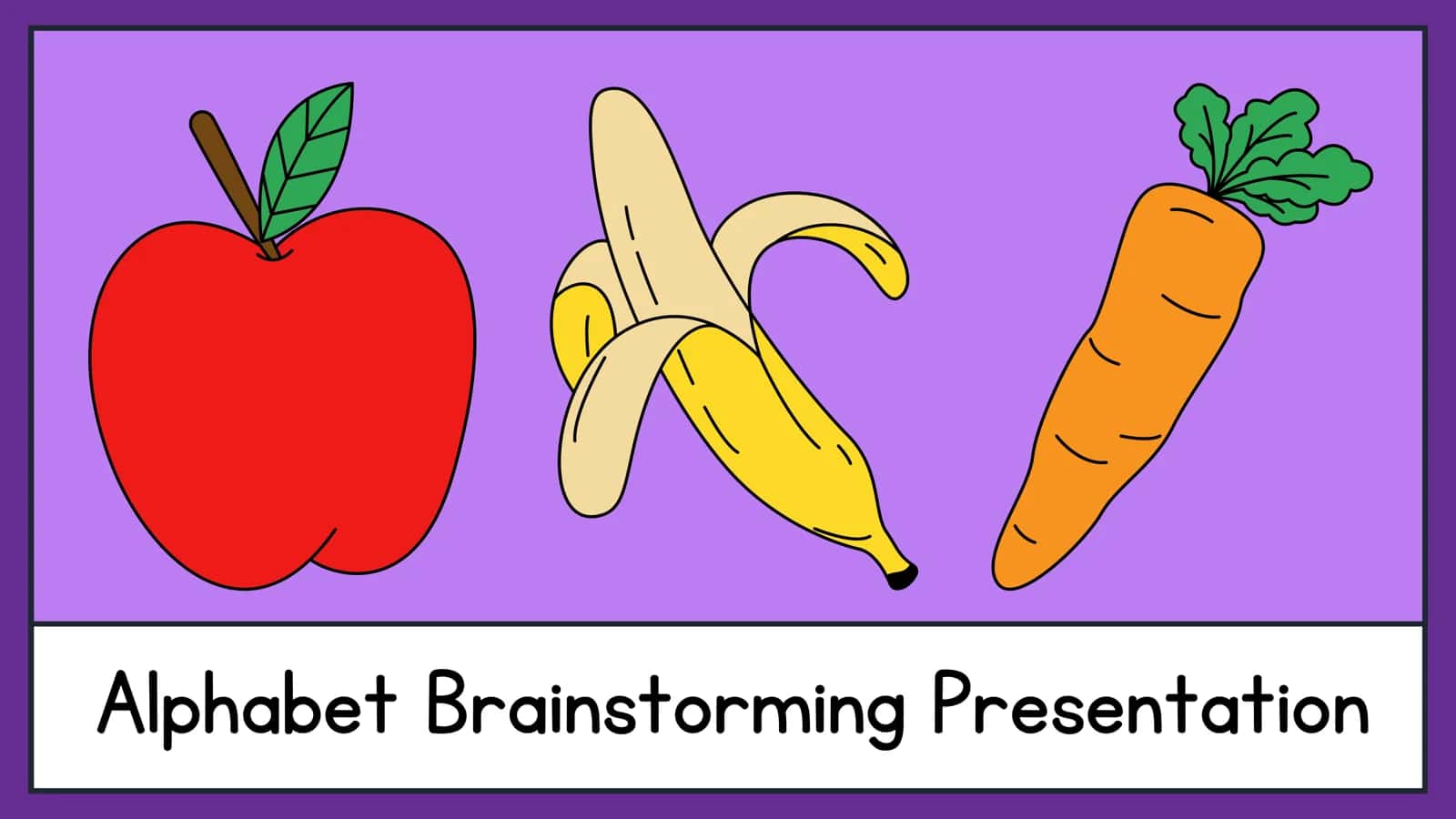 Alphabet Brainstorming Presentation 1