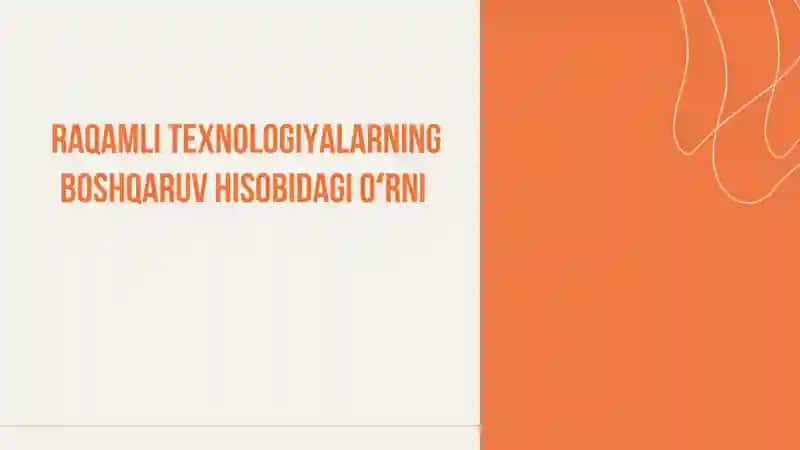 Raqamli Texnologiyalar