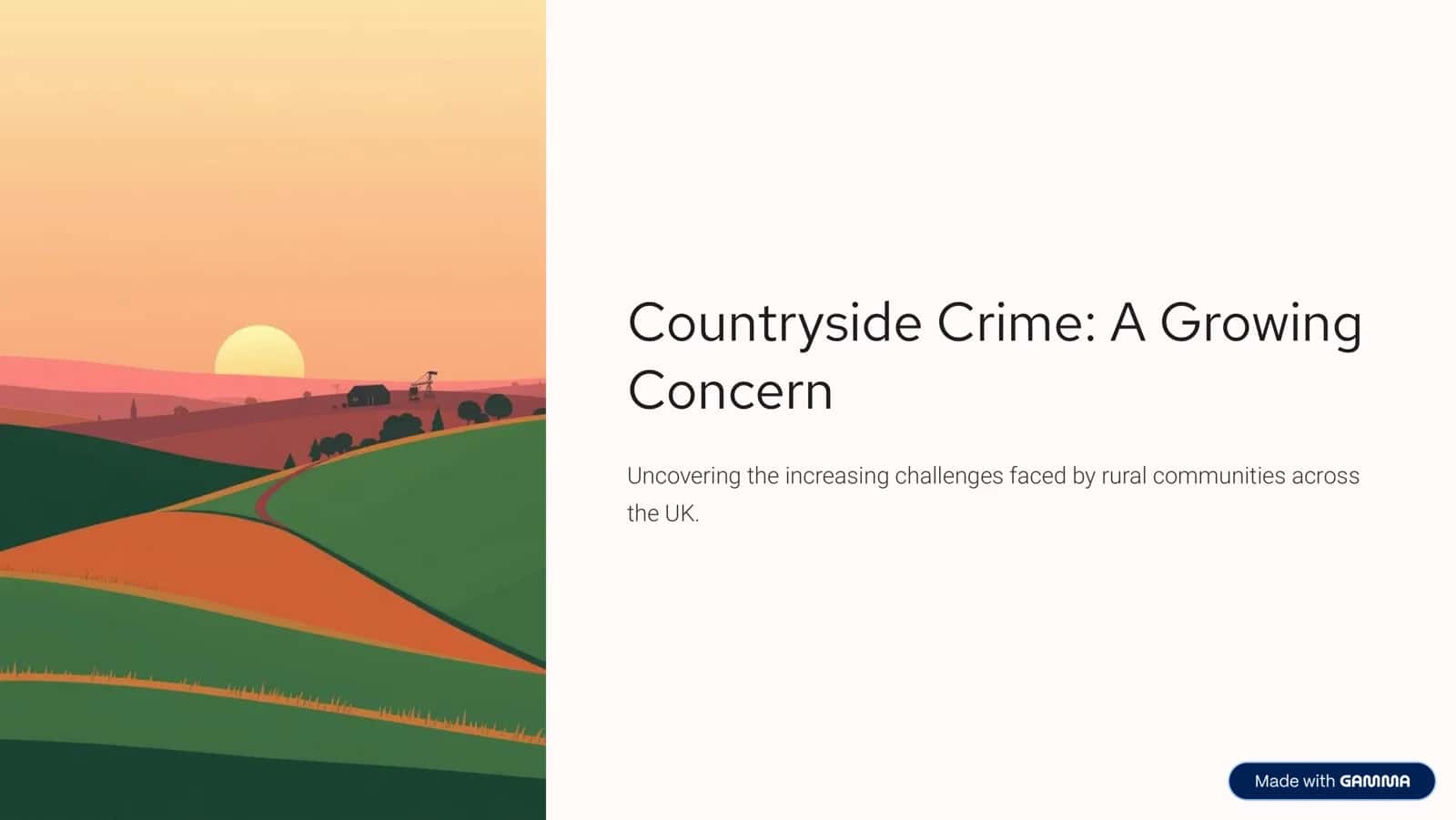 Countryside Crime: A Growing Concern 1