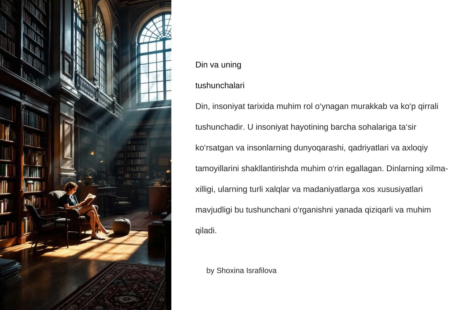 Din va uning tushunchalari 1