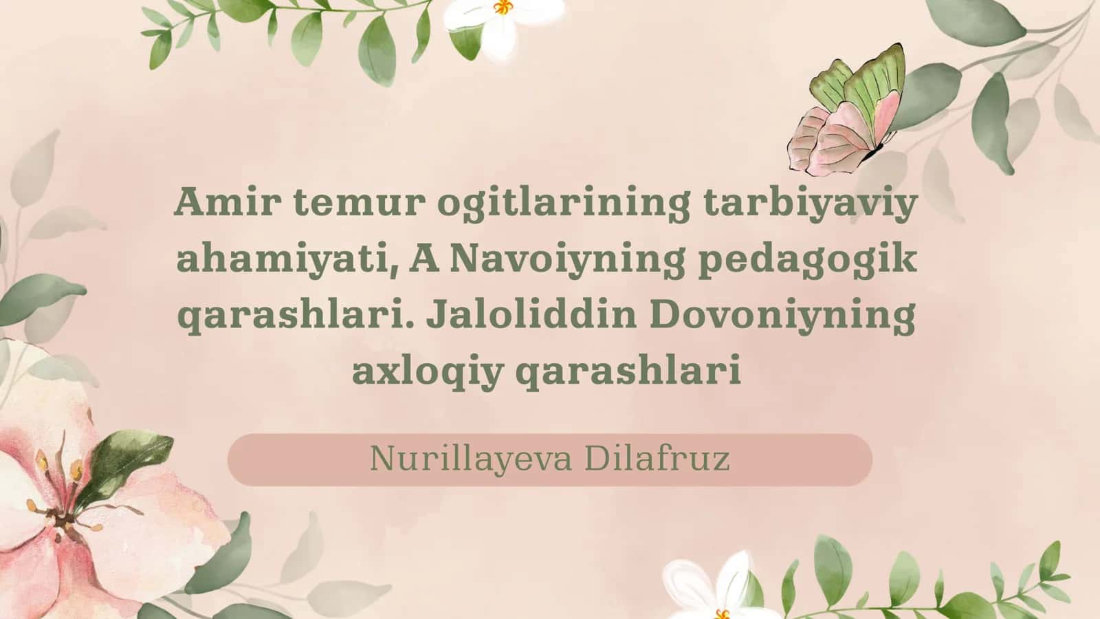 Pedagogik qarashları 1