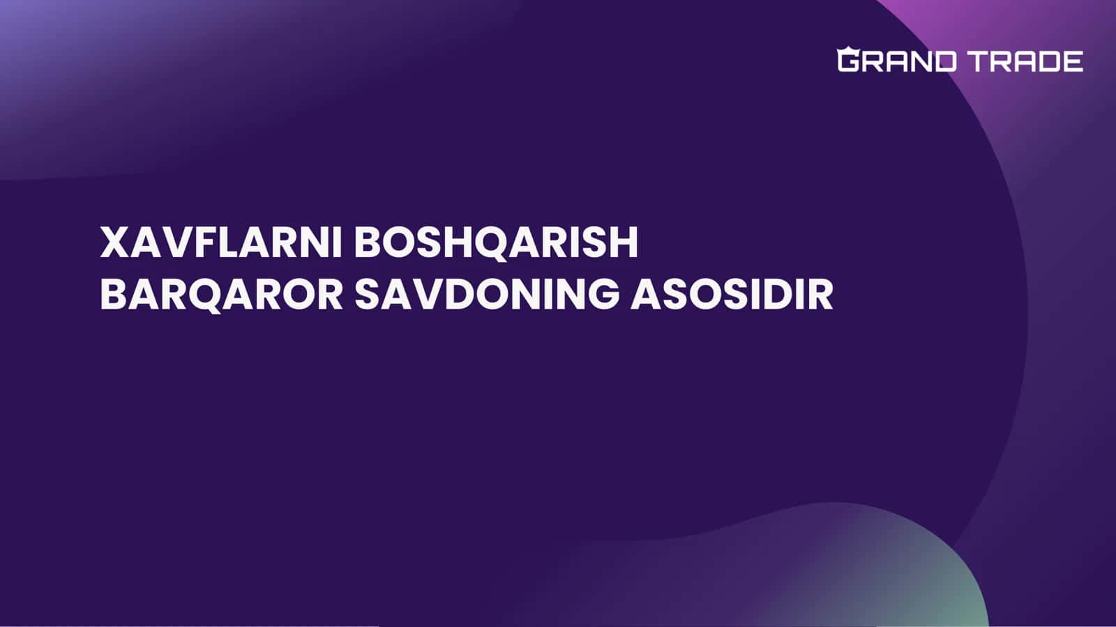 XAVFLARNI BOSHQARISH 1