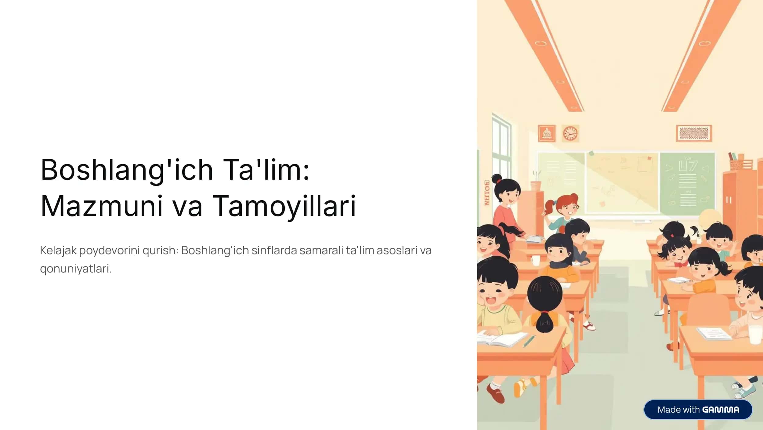 Boshlang'ich Ta'lim Mazmuni va Tamoyillari 1