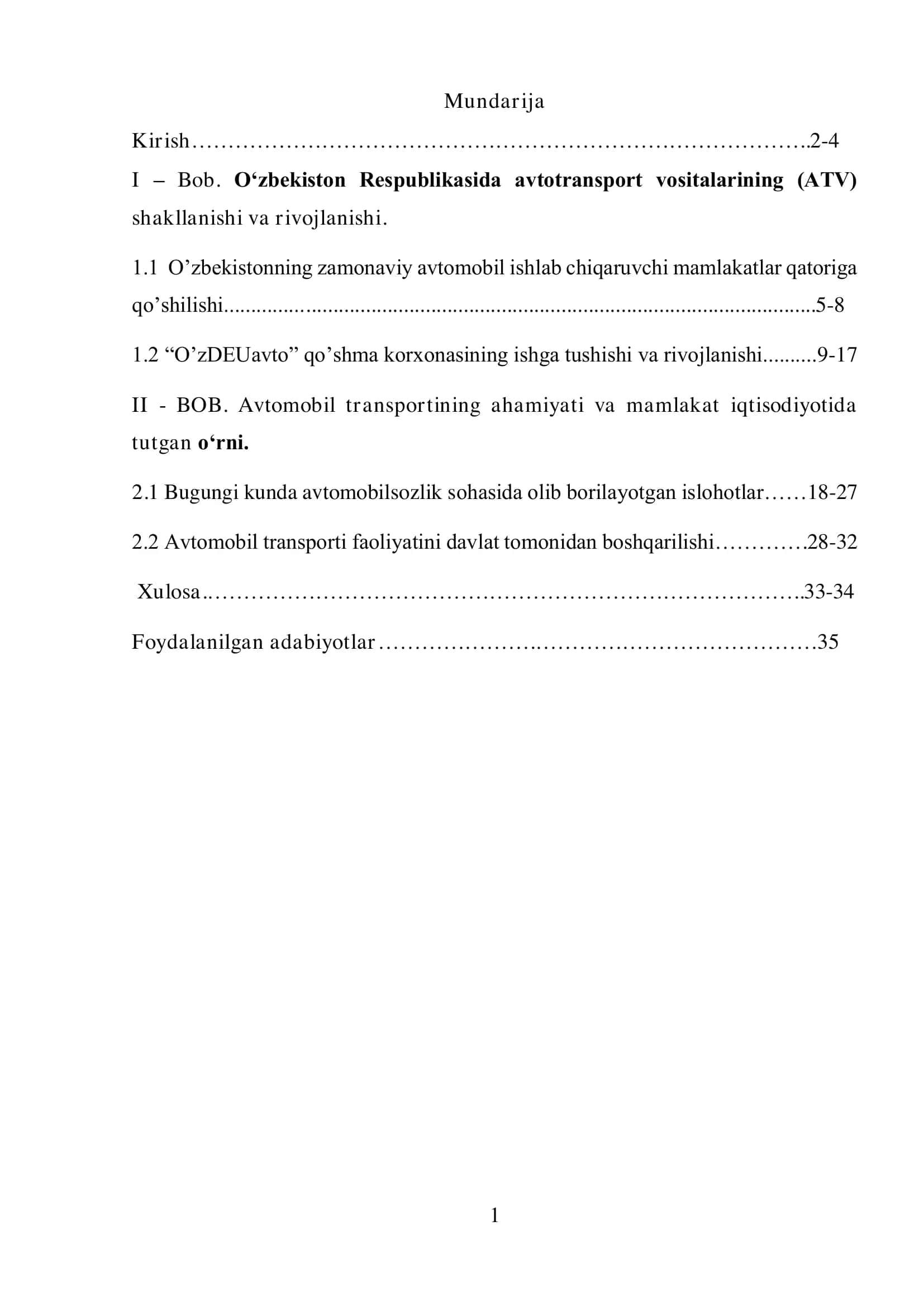 Mustaqil O’zbekiston milliy iqtisodiyotini rivojlantirish 1