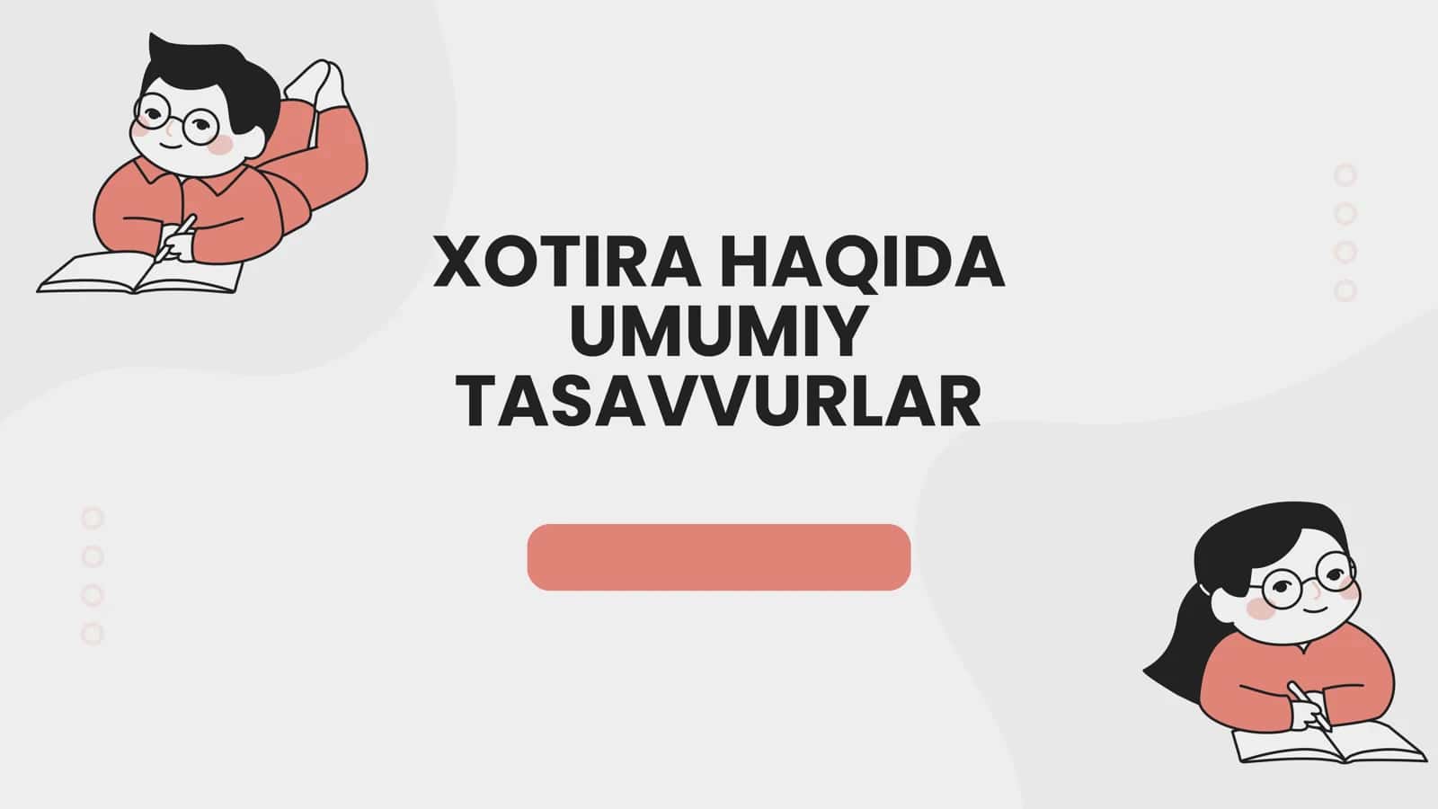 XOTIRA HAQIDA UMUMIY TASAVVURLAR1 1