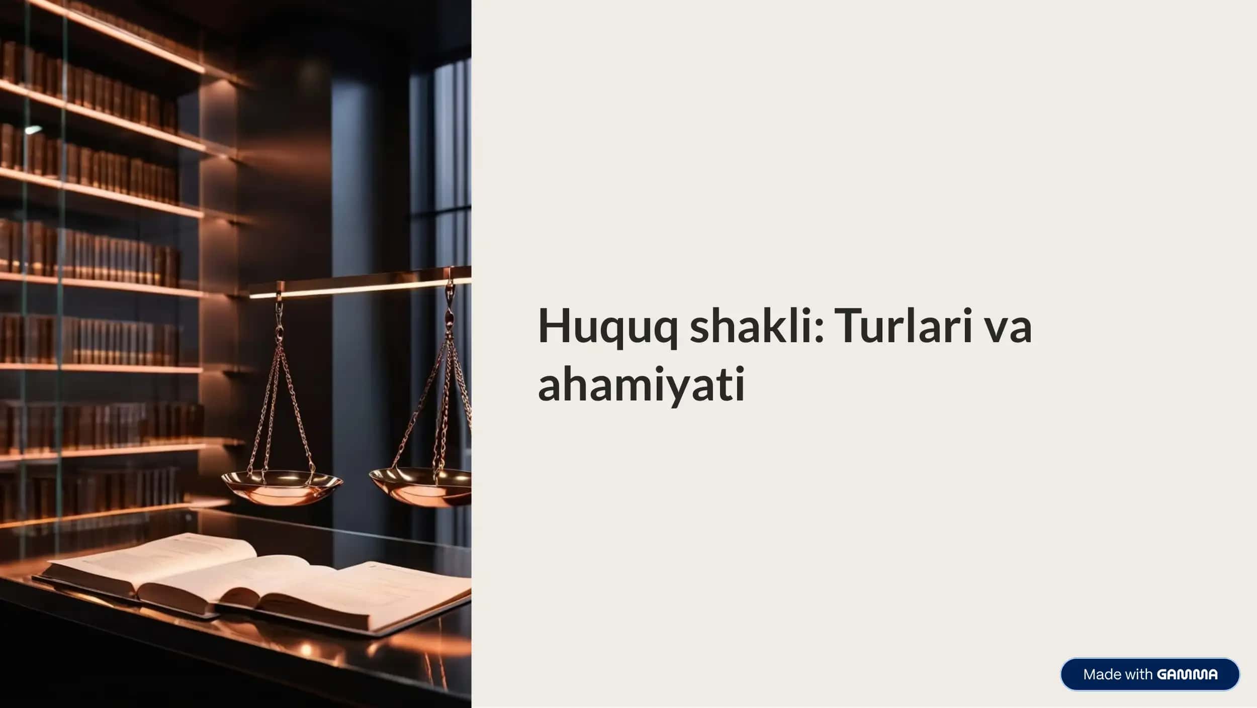 Huquq shakli: Turlari va ahamiyati 1