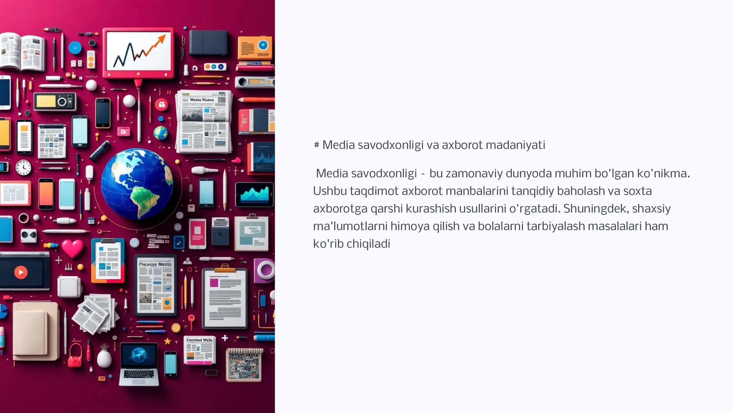 Media savodxonligi va axborot madaniyati 1