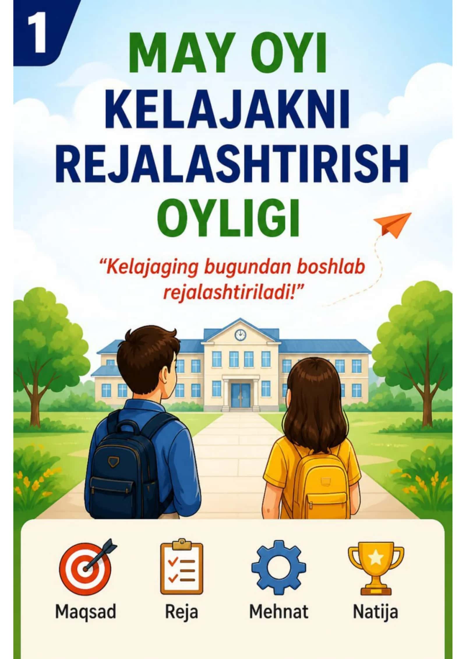 Maktab psixologlari uchun may oyi uchun stend. 1