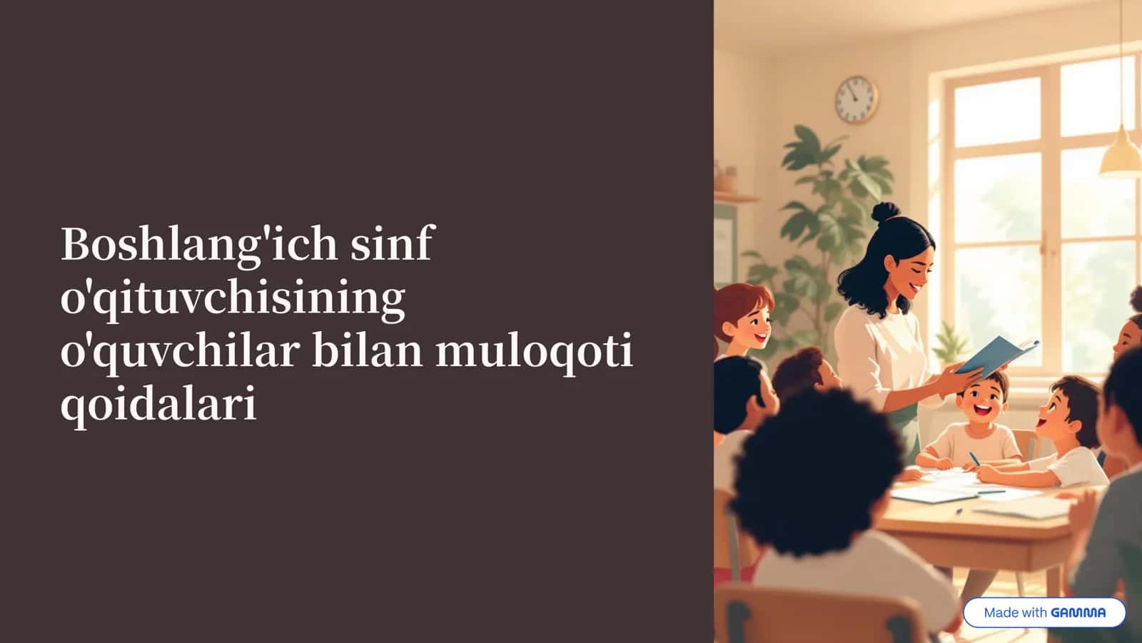 O'qituvchi va o'quvchilar bilan muloqot qoidalari 1
