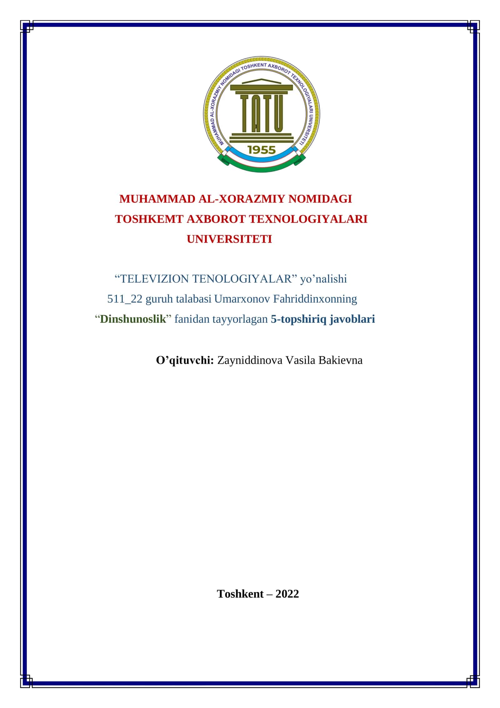 Dinshunoslik "Kiberterrorchilik" 1