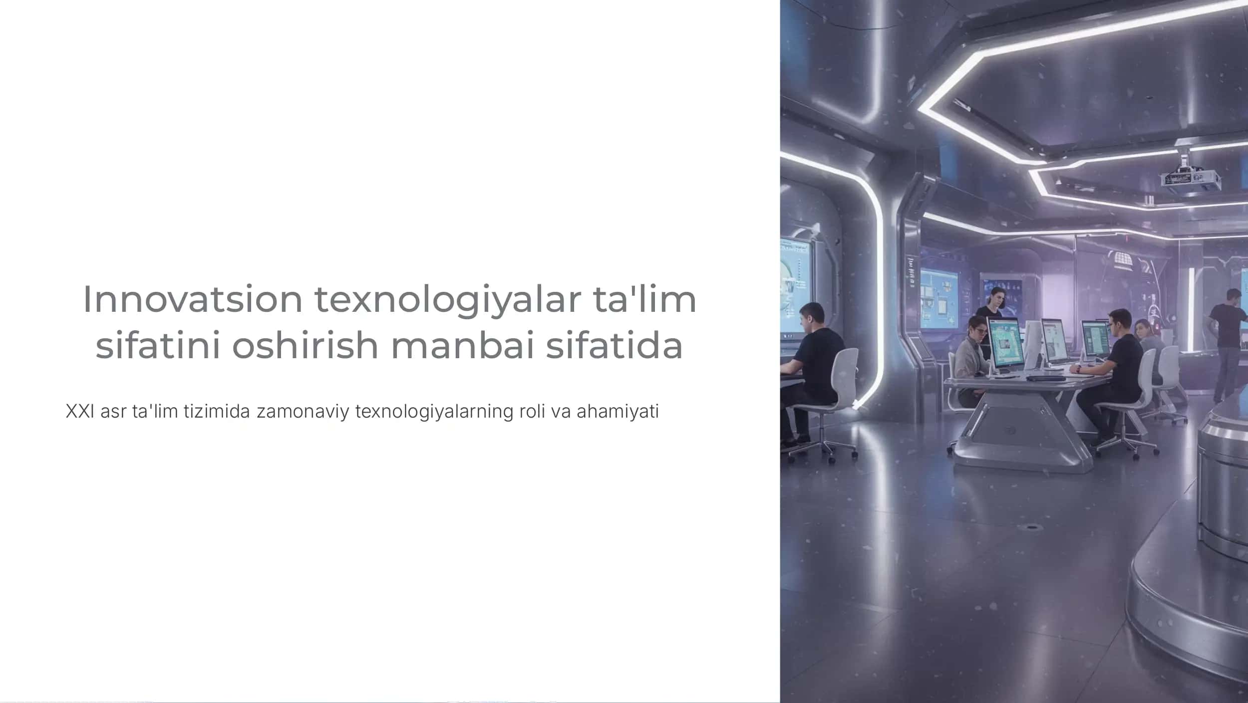 Innovatsion texnologiyalar ta'lim 1