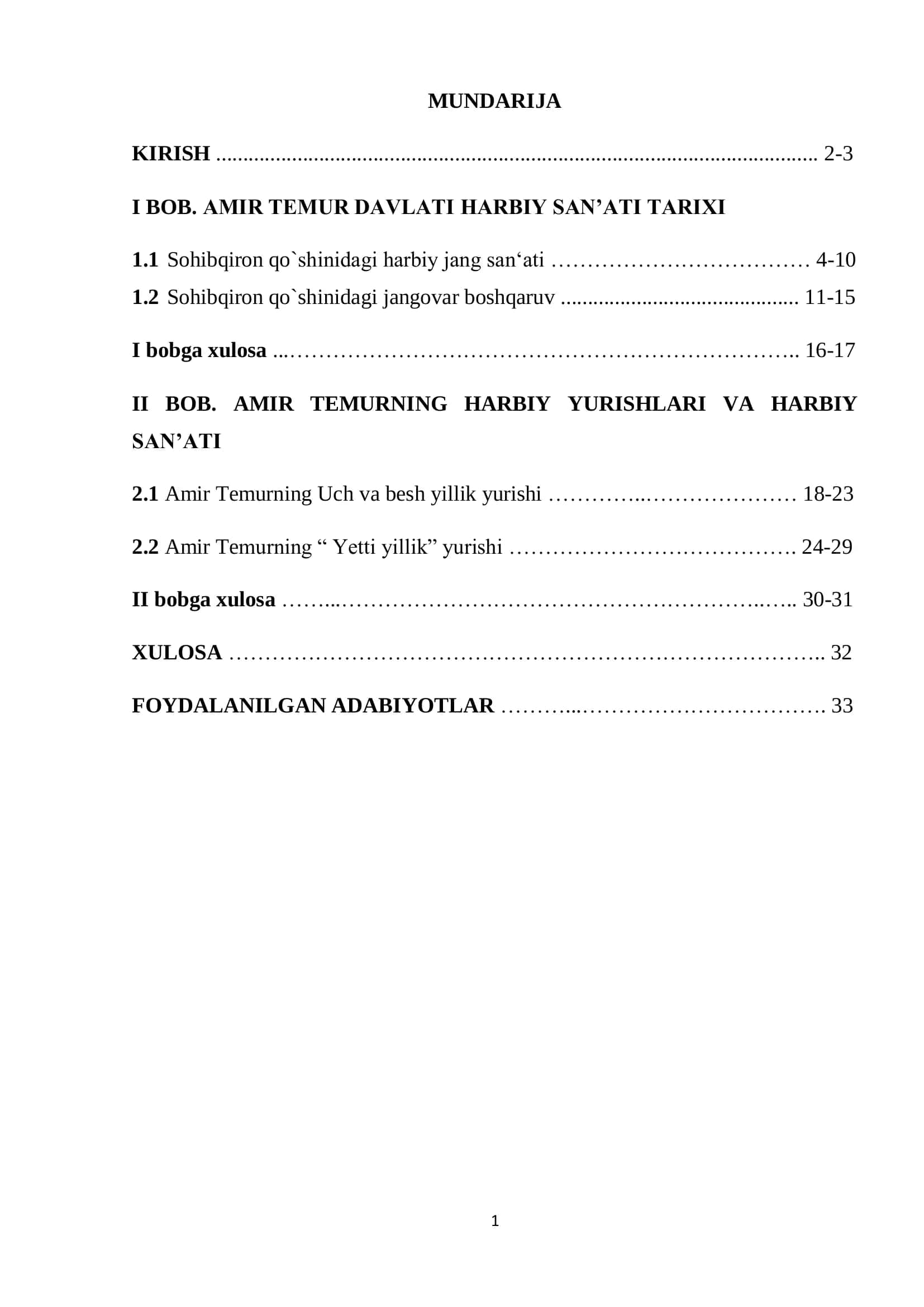 Amir Temur Davlati Harbiy San‟ati Tarixi 1