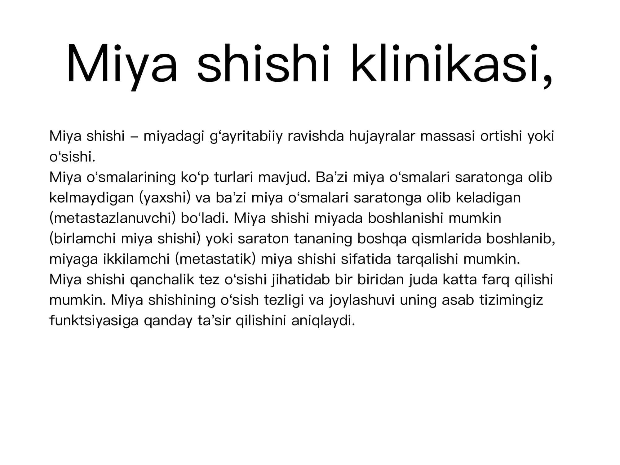 Miya shishi klinikasi 1
