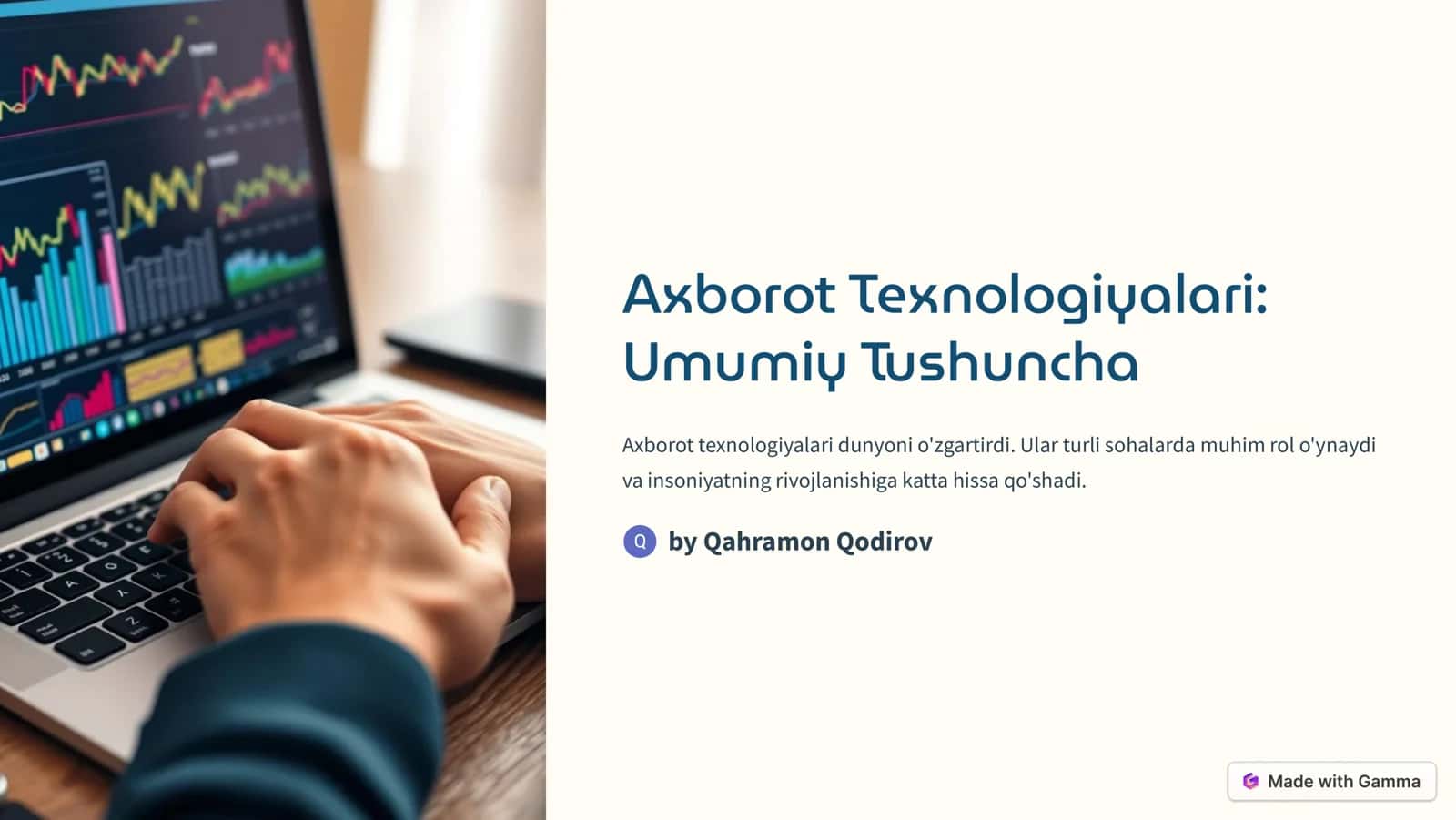 Axborot Texnologiyalari 1