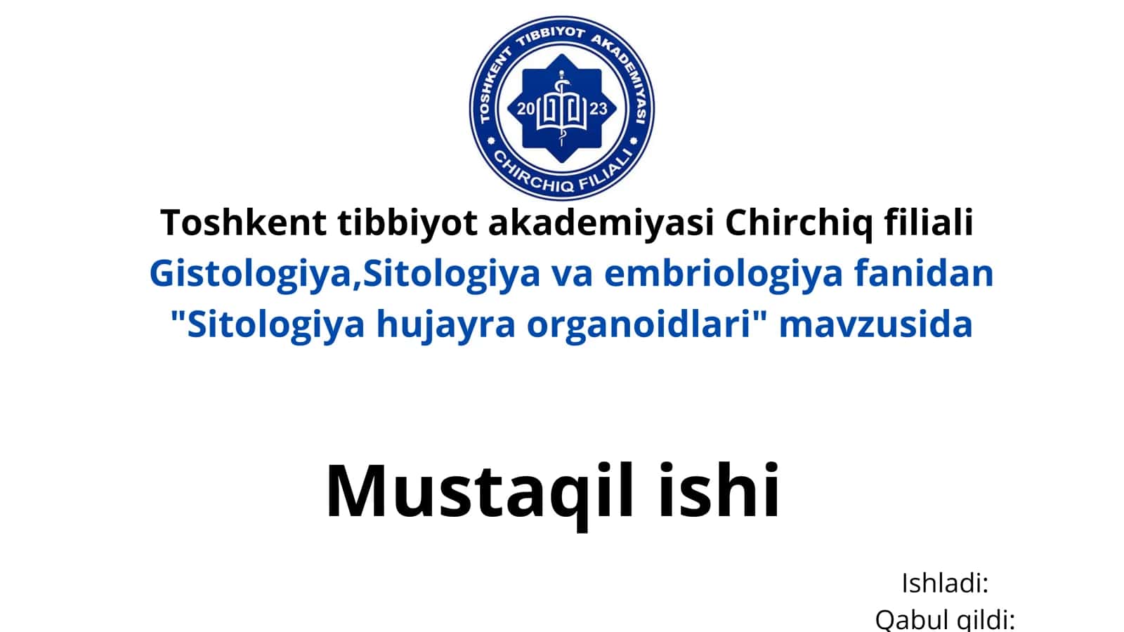 Sitologiya hujayra organoidlari 1
