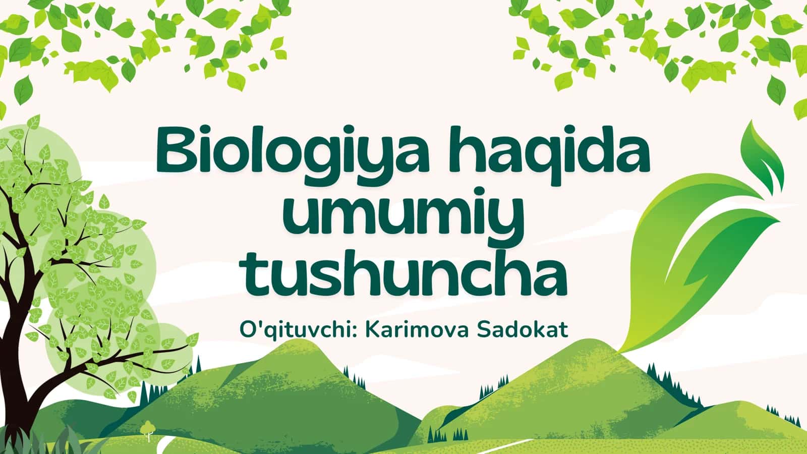 Biologiya haqida 1