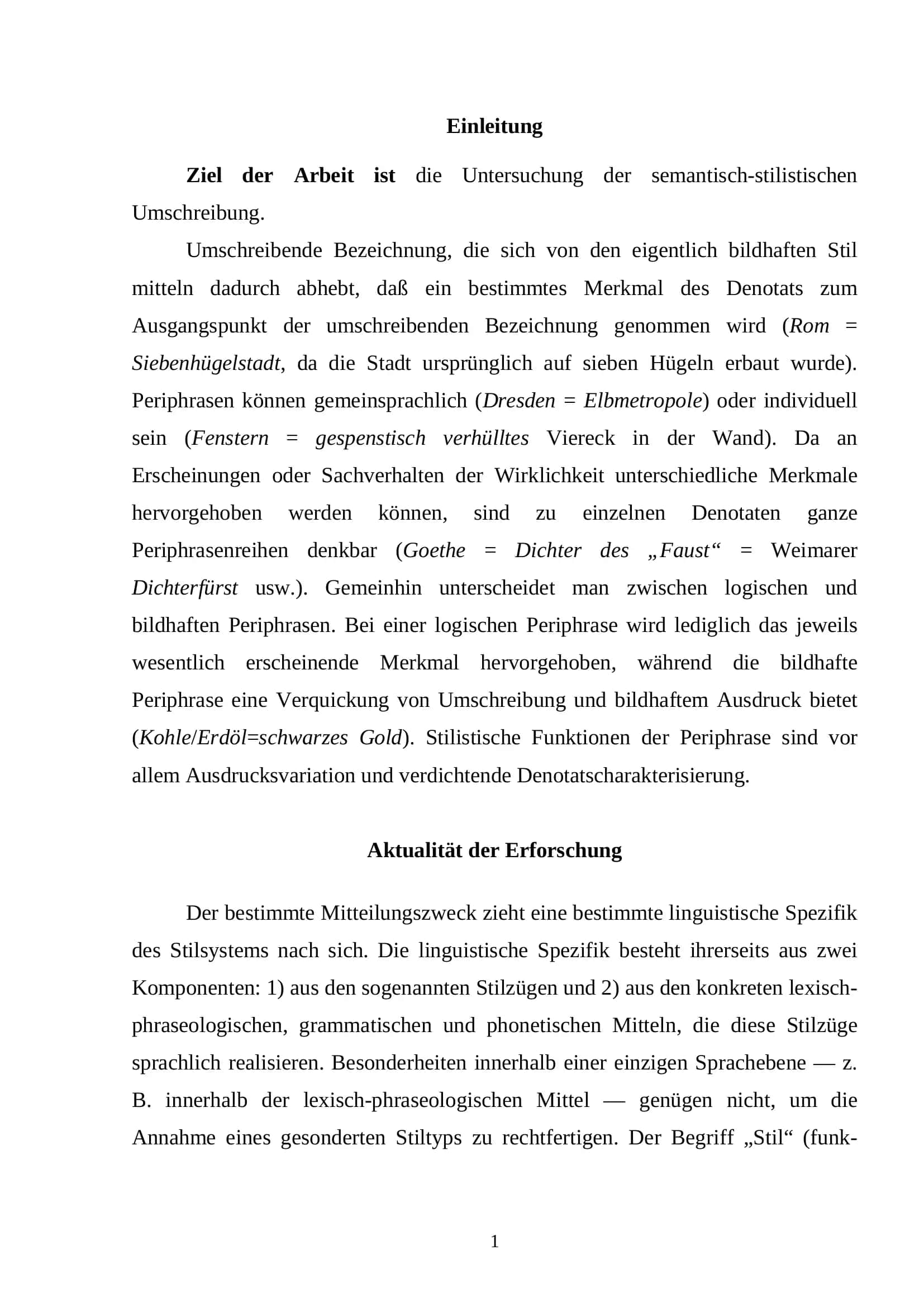 Semantisch-stilistische Umschreibung 1