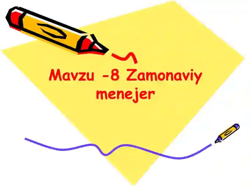 Zamonaviy menejment