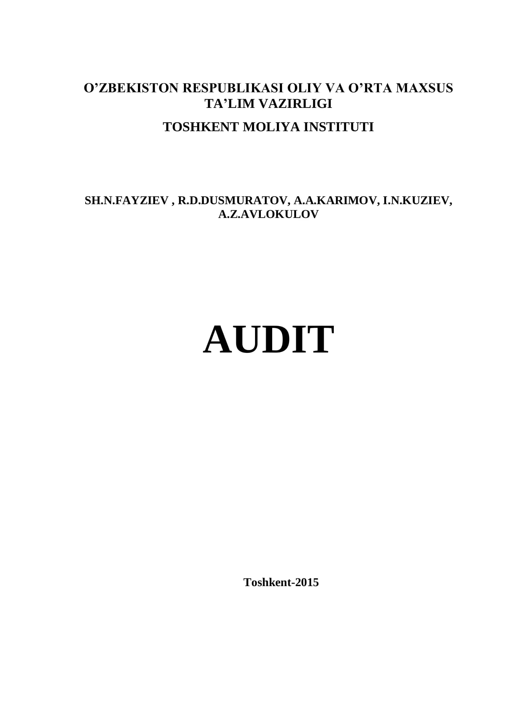 Audit 1