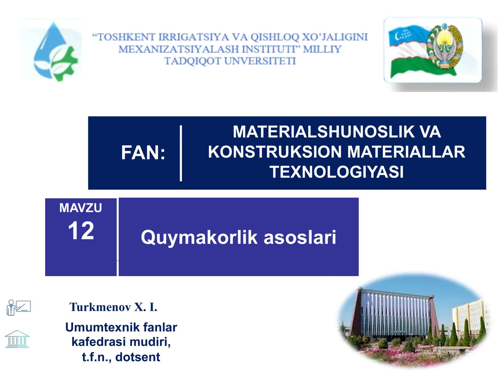 Quymakorlik asoslari 1