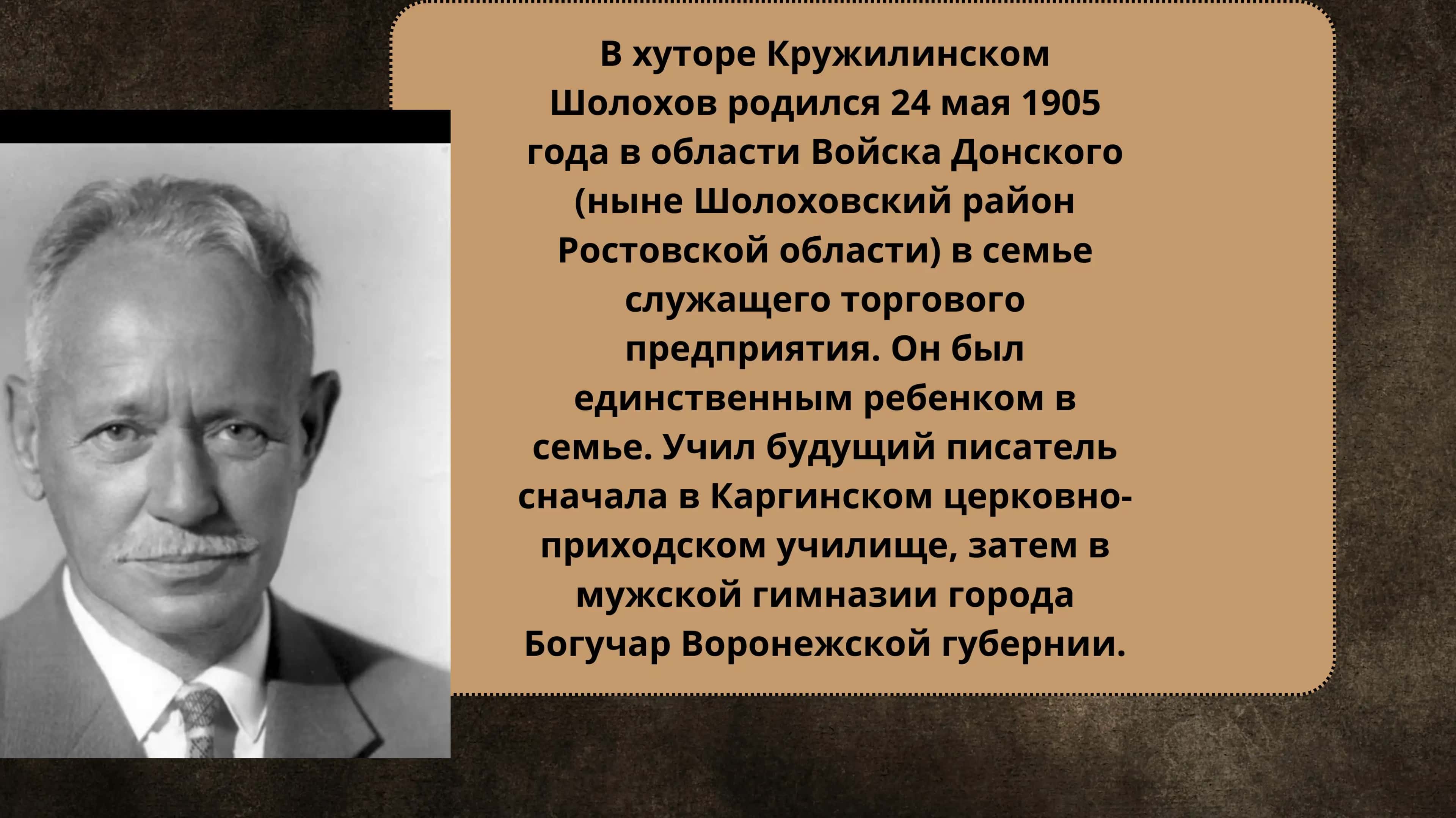 Михаил Александрович Шолохов 1