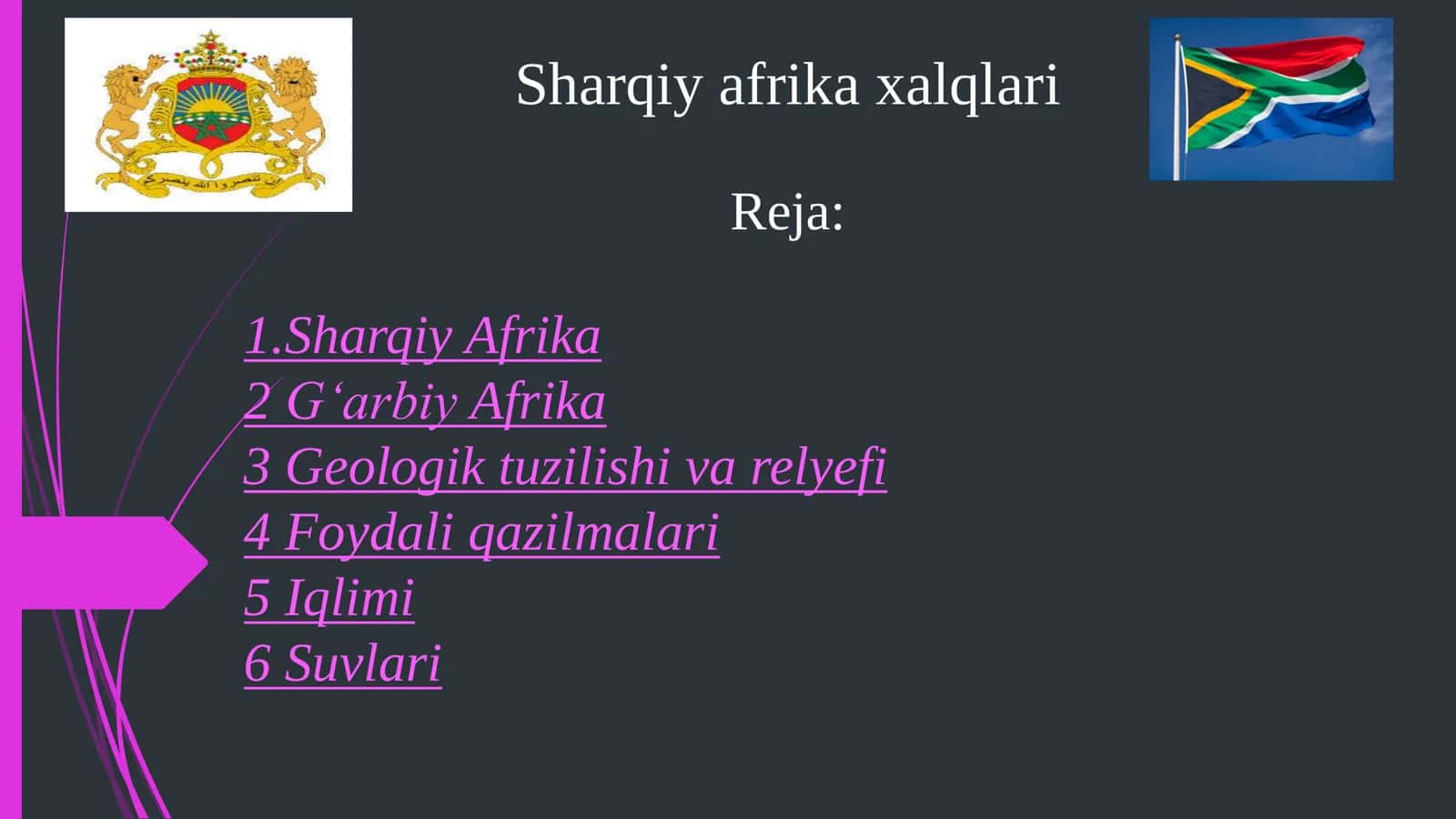 Afrikaning jismoniy xaritasi 1