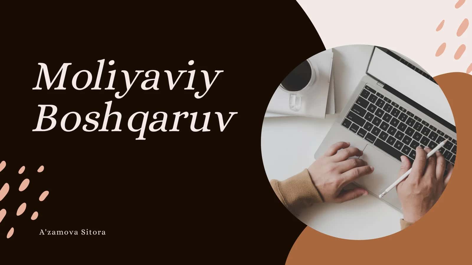 Moliyaviy boshqaruv mavzusida prezintatsiya 1