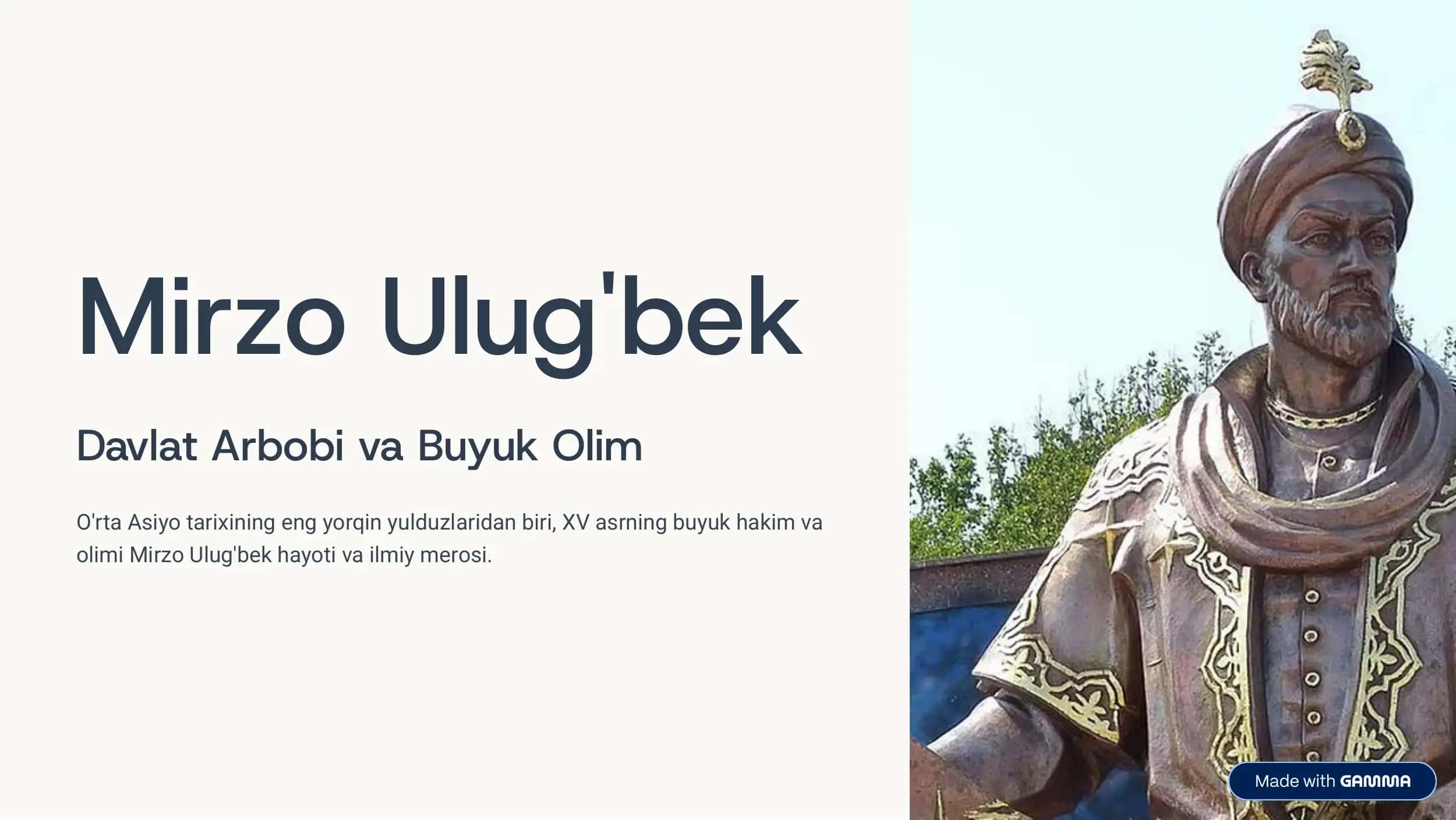 Mirzo Ulugʻbek 1
