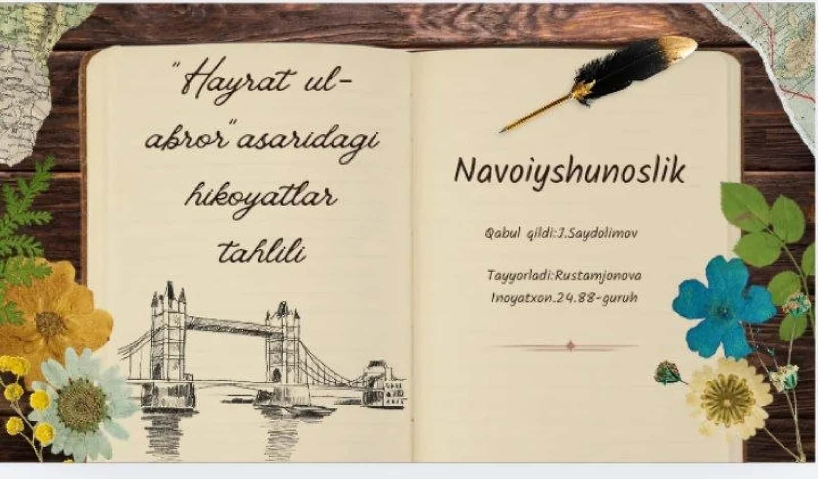 Navoiy "Hayrat ul abror" 1