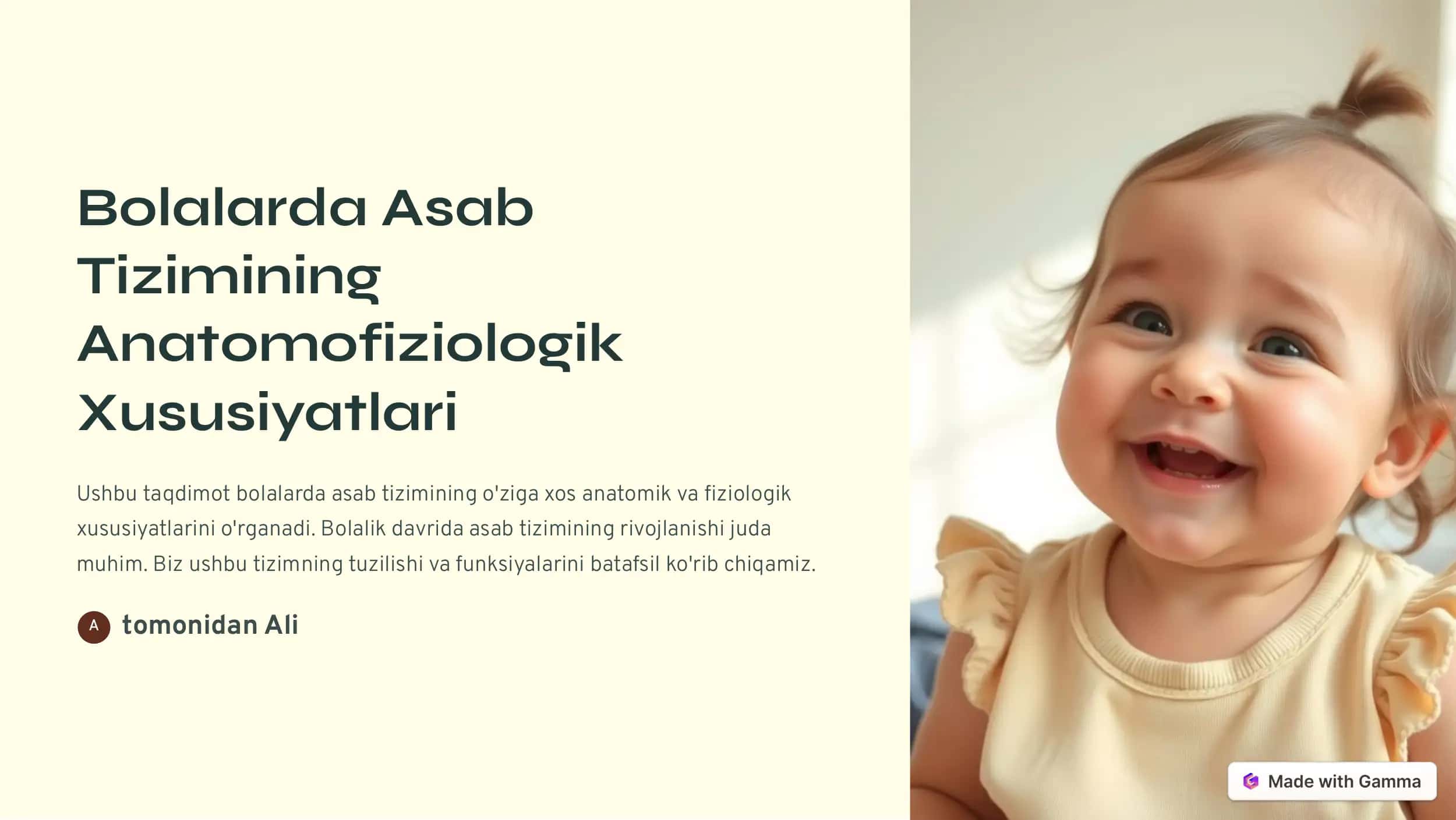 Bolalarda Asab Tizimining Anatomofiziologik Xususiyatlari 1