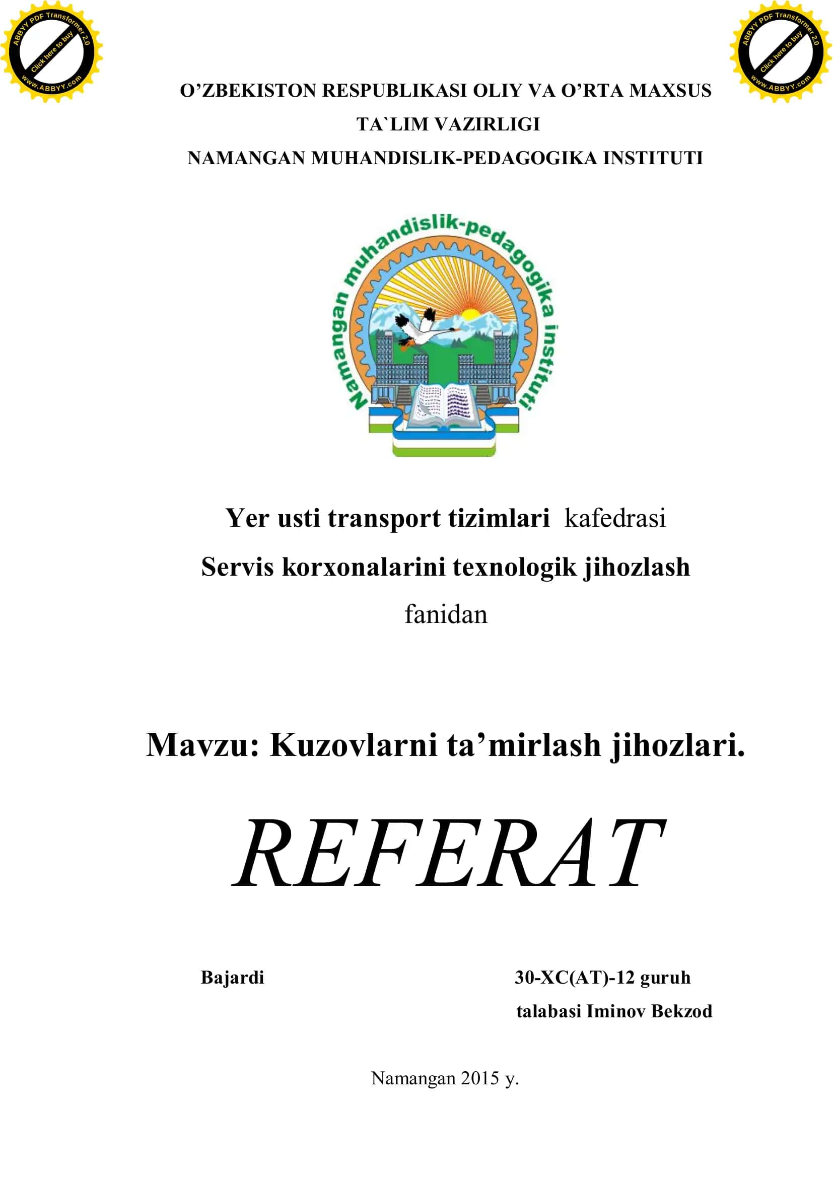 Kuzovlarni ta’mirlash jihozlari 1
