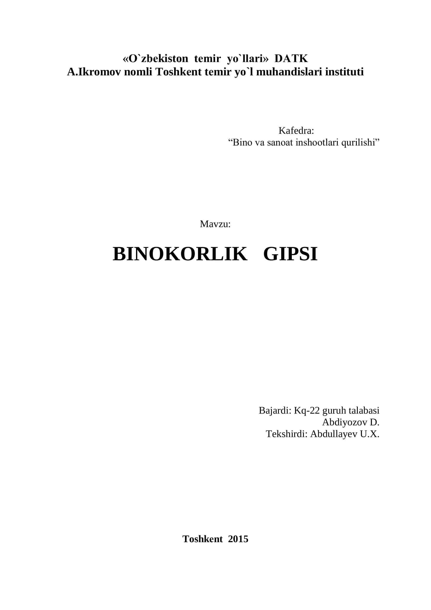 BINOKORLIK GIPSI 1