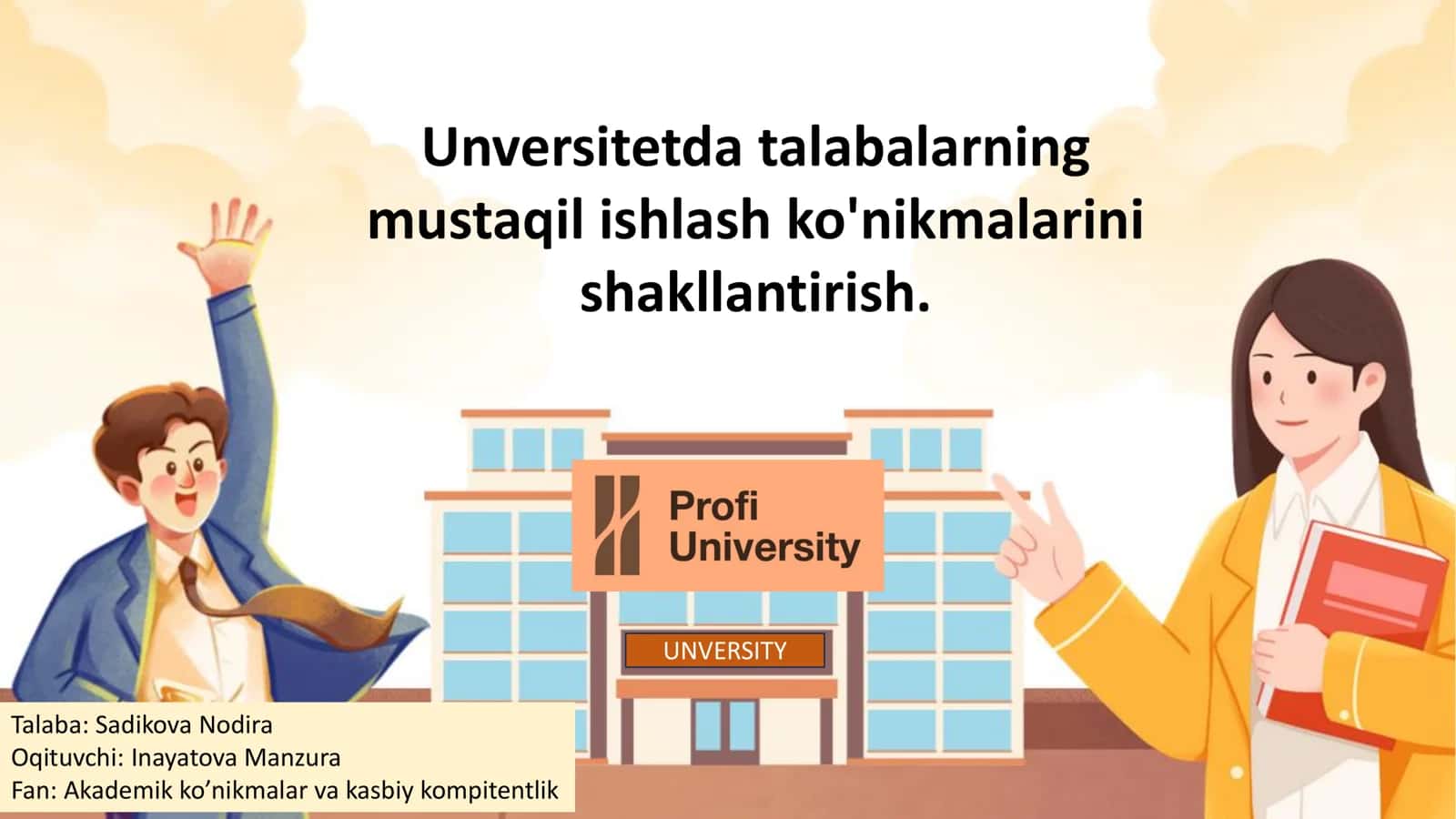 Mustaqil Ishlash Ko'nikmalari 1