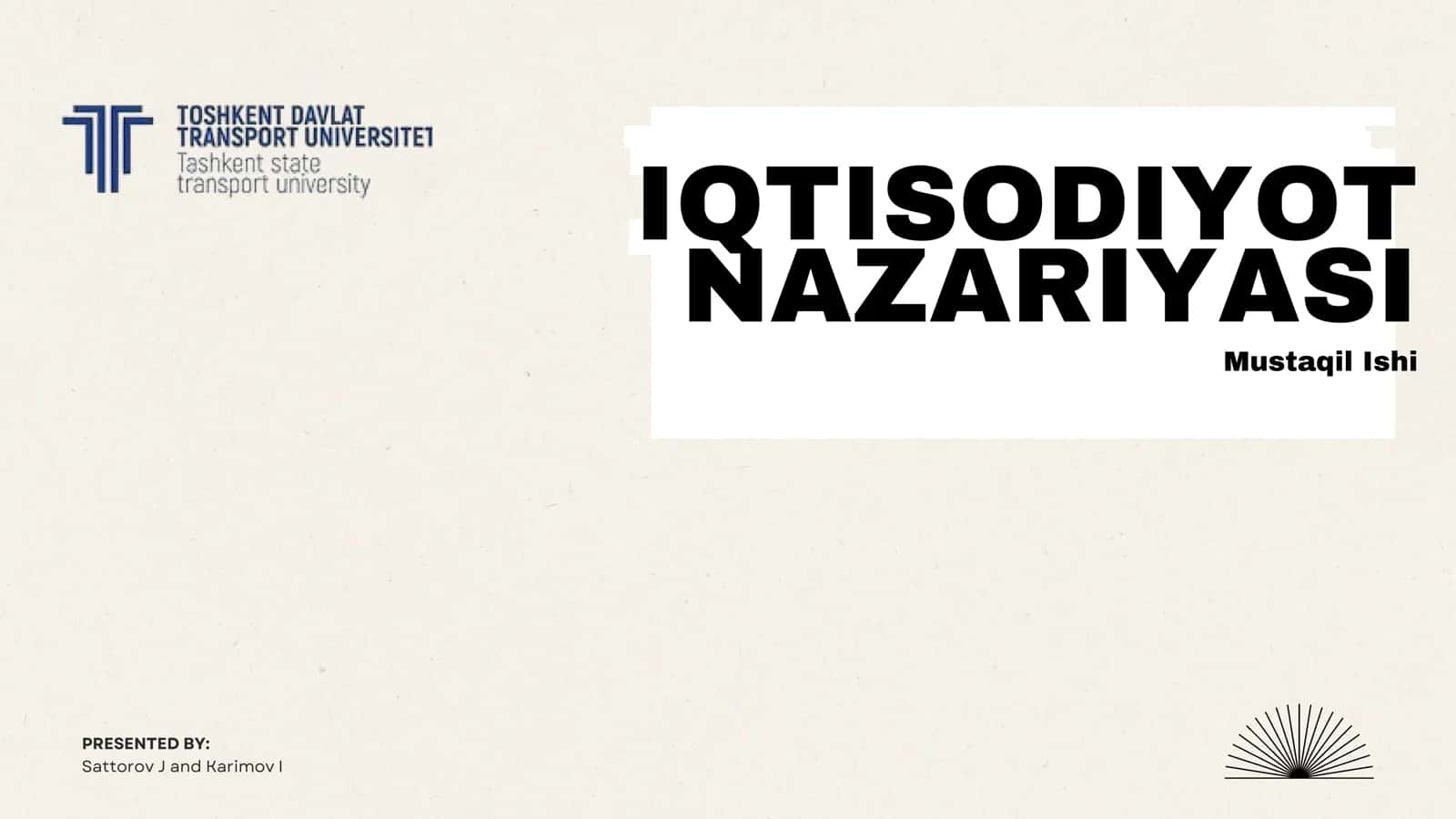 Iqtisodiyot tizimlar va doiraviy aylanish 1