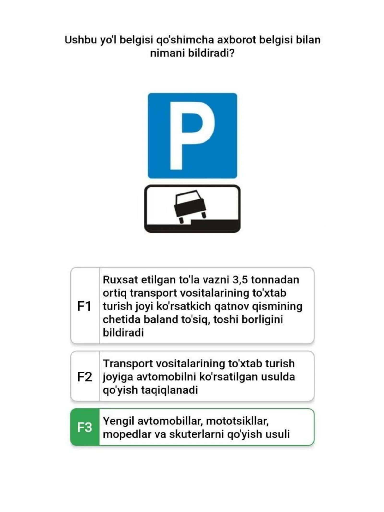 Prava testidagi o'xshash savollar 1