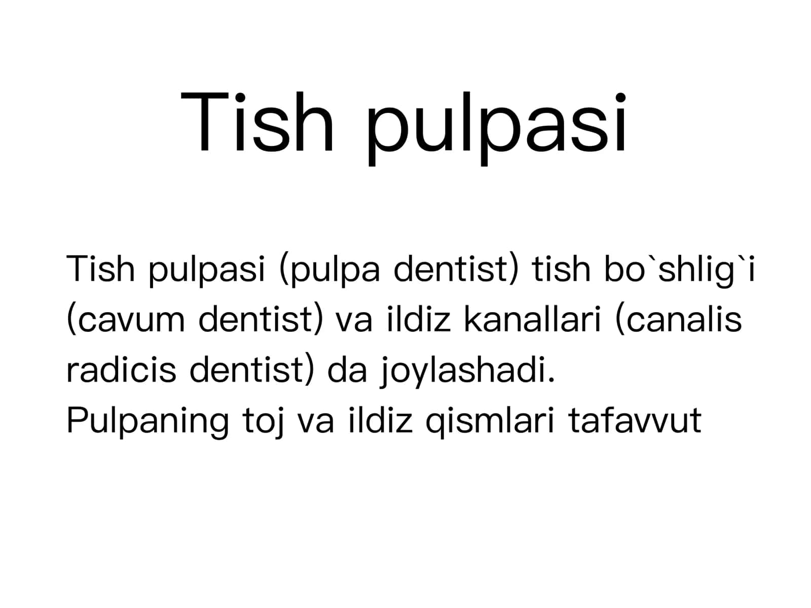 Tish pulpasi 1